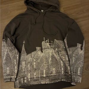 Brown Graphic Hoodie